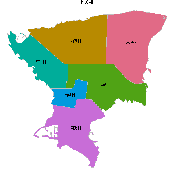 七美鄉乡镇地图JSON数据百度坐标系(bd09).json