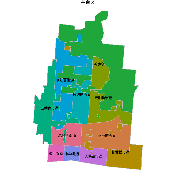 丛台区乡镇地图JSON数据百度坐标系(bd09).json