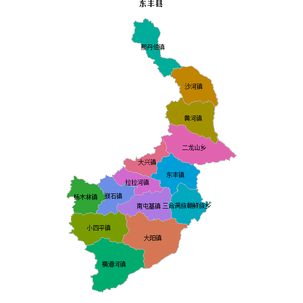 东丰县乡镇地图JSON数据百度坐标系(bd09).json
