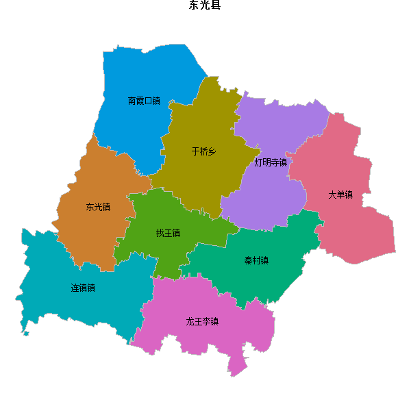东光县乡镇地图JSON数据火星坐标系(gcj02).json