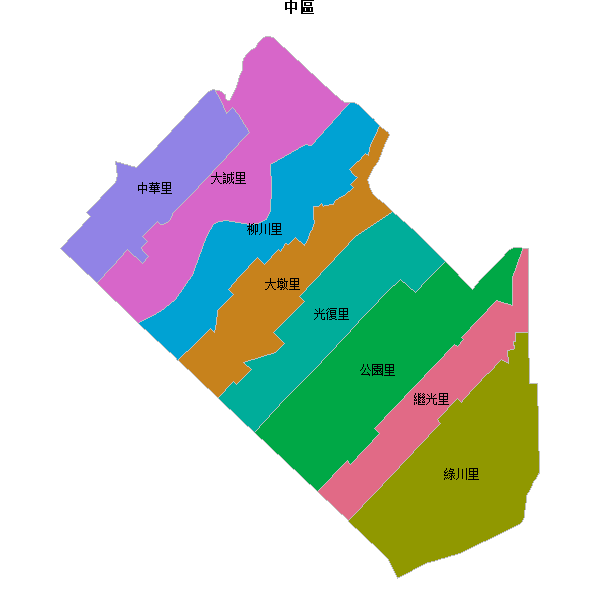 中區乡镇地图JSON数据火星坐标系(gcj02).json