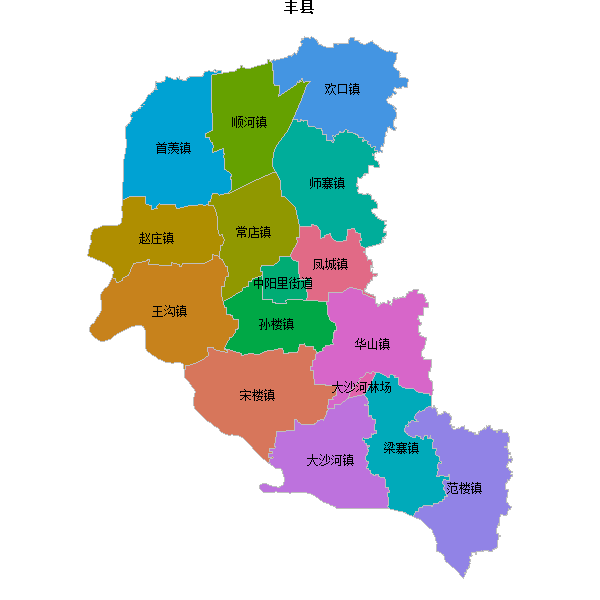 丰县乡镇地图JSON数据百度坐标系(bd09).json