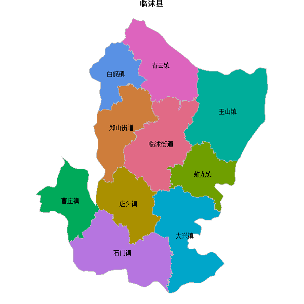 临沭县乡镇地图JSON数据火星坐标系(gcj02).json