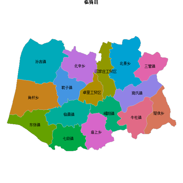 临猗县乡镇地图JSON数据火星坐标系(gcj02).json