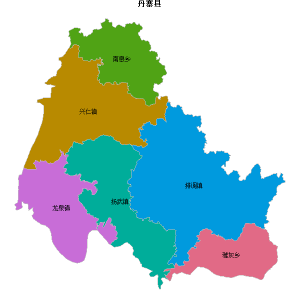 丹寨县乡镇地图JSON数据火星坐标系(gcj02).json