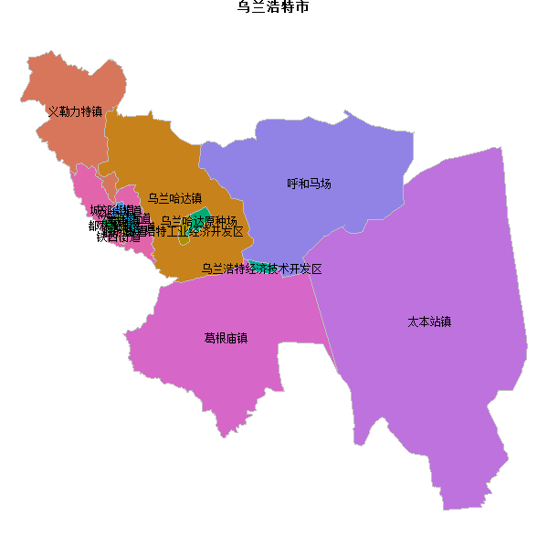 乌兰浩特市乡镇地图JSON数据百度坐标系(bd09).json
