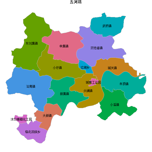五河县乡镇地图JSON数据火星坐标系(gcj02).json