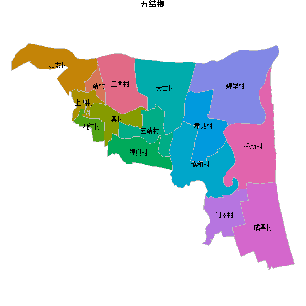 五結鄉乡镇地图JSON数据百度坐标系(bd09).json
