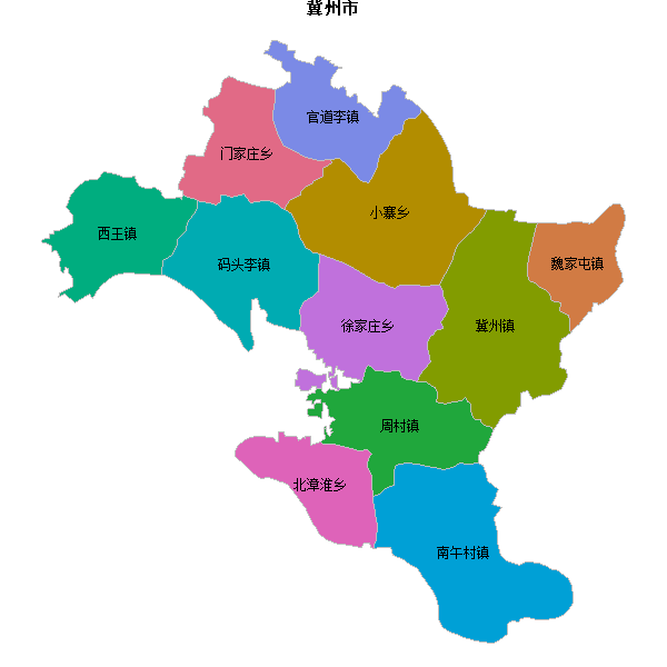 冀州市乡镇地图JSON数据百度坐标系(bd09).json