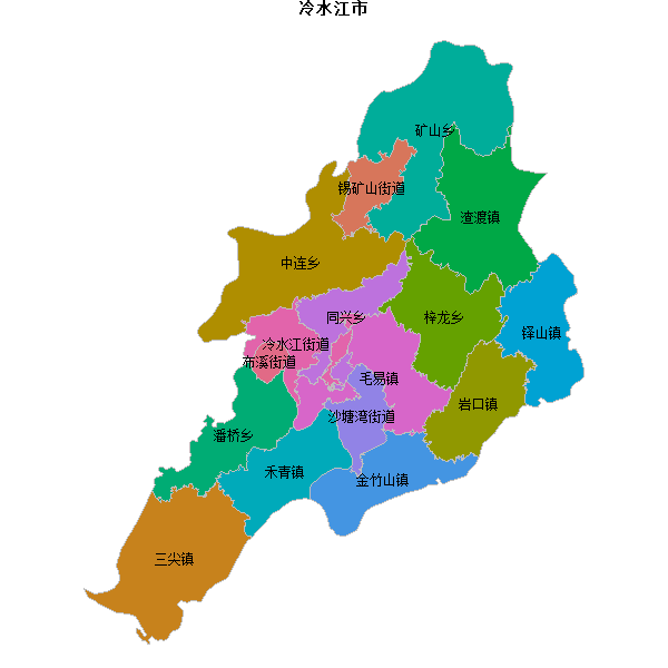 冷水江市乡镇地图JSON数据百度坐标系(bd09).json