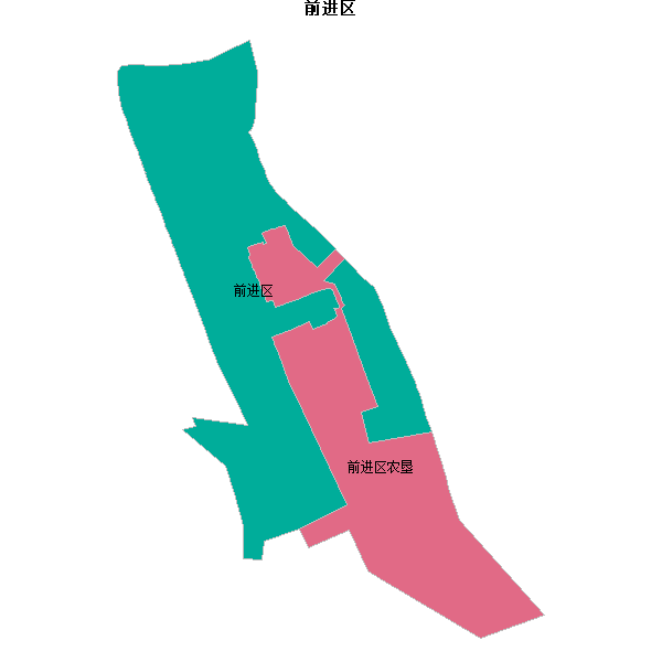 前进区乡镇地图JSON数据百度坐标系(bd09).json