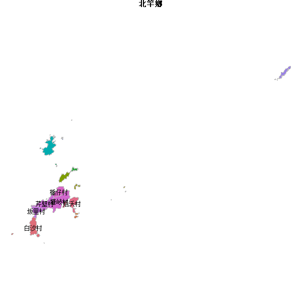 北竿鄉乡镇地图JSON数据火星坐标系(gcj02).json
