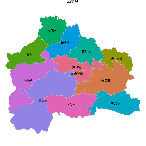 华亭县乡镇地图JSON数据火星坐标系(gcj02).json