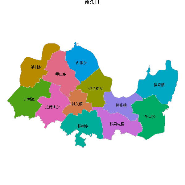 南乐县乡镇地图JSON数据百度坐标系(bd09).json