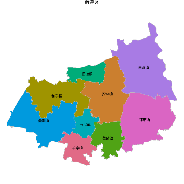 南浔区乡镇地图JSON数据火星坐标系(gcj02).json