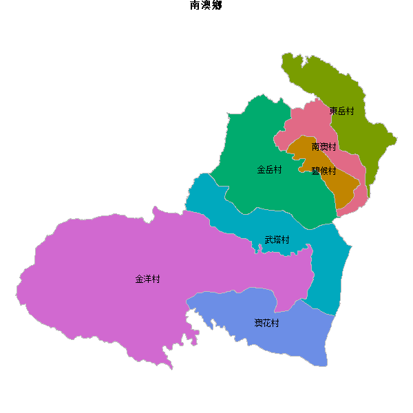 南澳鄉乡镇地图JSON数据百度坐标系(bd09).json