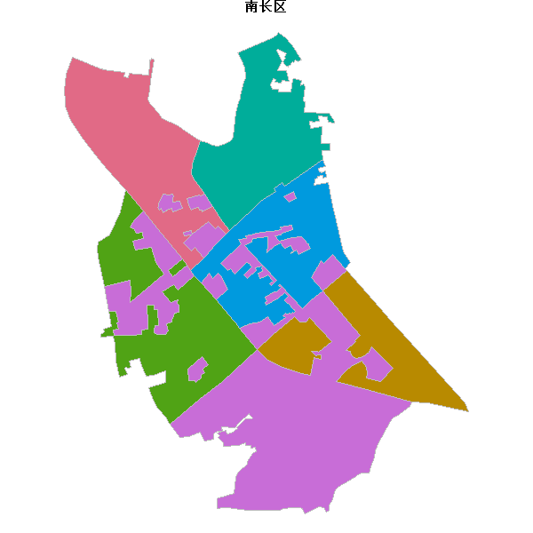南长区乡镇地图shp数据百度坐标系(bd09).shp