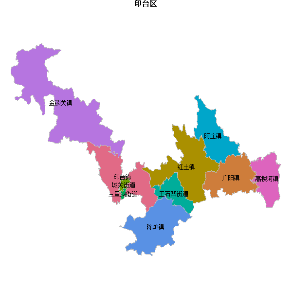 印台区乡镇地图JSON数据百度坐标系(bd09).json