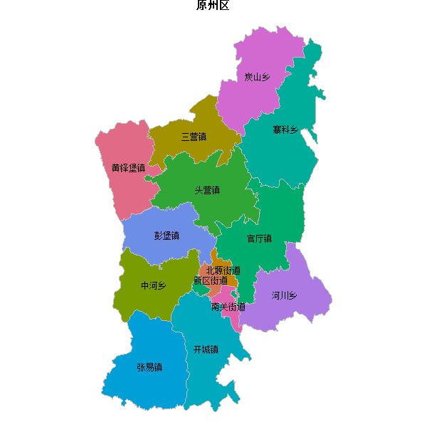 原州区乡镇地图JSON数据火星坐标系(gcj02).json