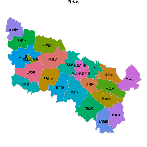 商水县乡镇地图JSON数据百度坐标系(bd09).json
