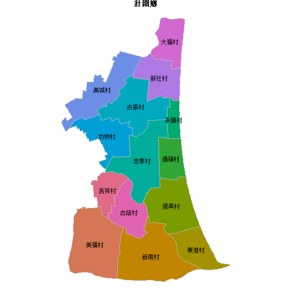 壯圍鄉乡镇地图shp数据百度坐标系(bd09).shp