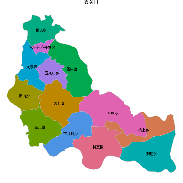 壶关县乡镇地图JSON数据火星坐标系(gcj02).json