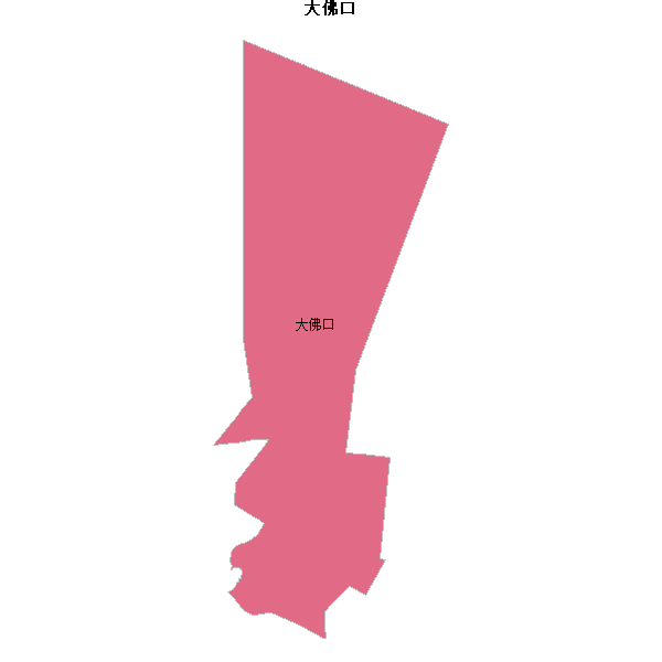 大佛口乡镇地图JSON数据火星坐标系(gcj02).json