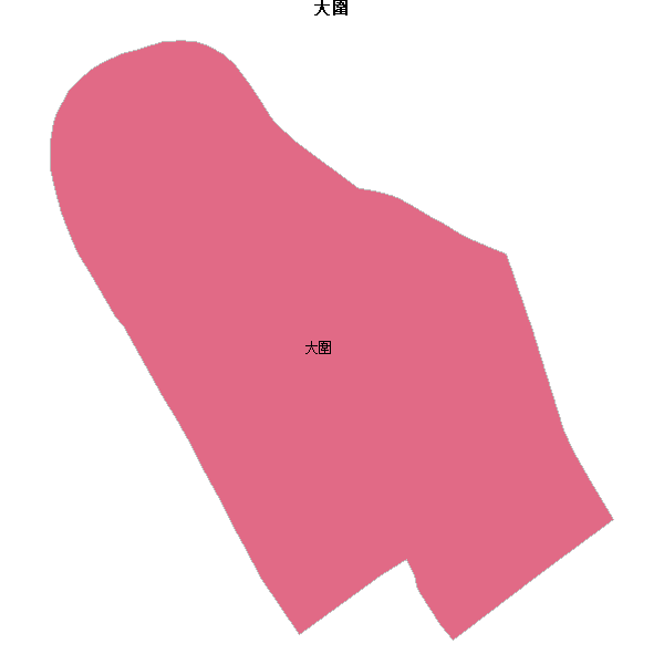 大圍乡镇地图JSON数据火星坐标系(gcj02).json