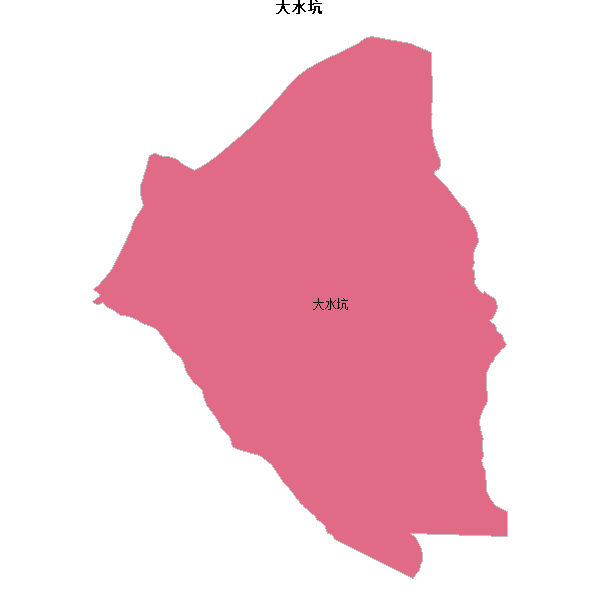大水坑乡镇地图JSON数据火星坐标系(gcj02).json