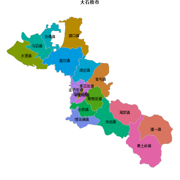 大石桥市乡镇地图JSON数据火星坐标系(gcj02).json