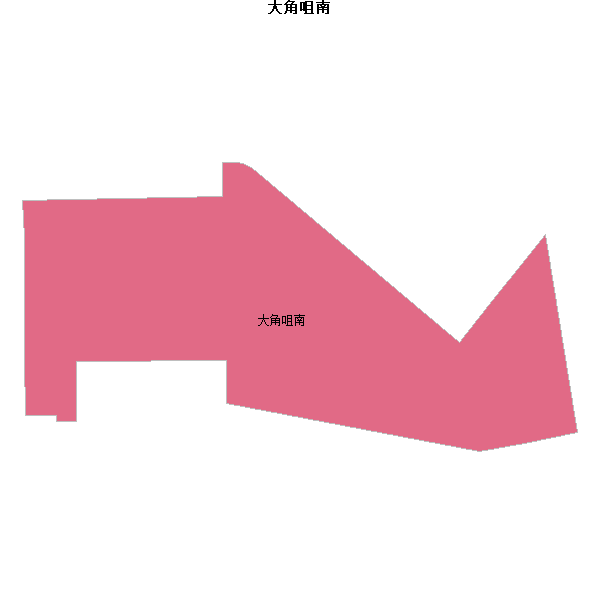 大角咀南乡镇地图JSON数据百度坐标系(bd09).json