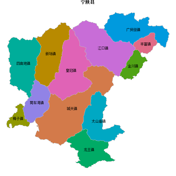 宁陕县乡镇地图JSON数据百度坐标系(bd09).json