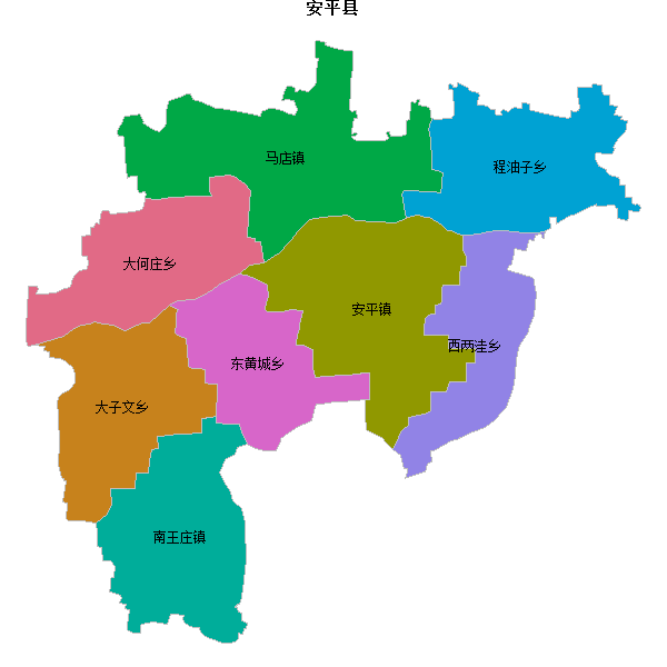 安平县乡镇地图JSON数据火星坐标系(gcj02).json