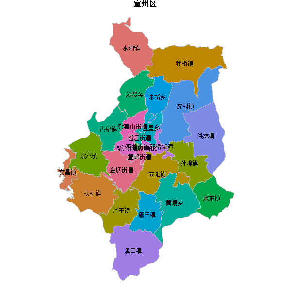 宣州区乡镇地图JSON数据百度坐标系(bd09).json