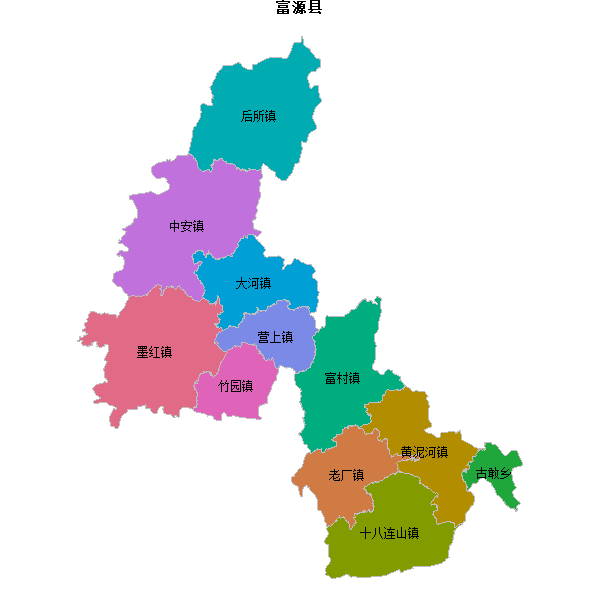 富源县乡镇地图JSON数据火星坐标系(gcj02).json