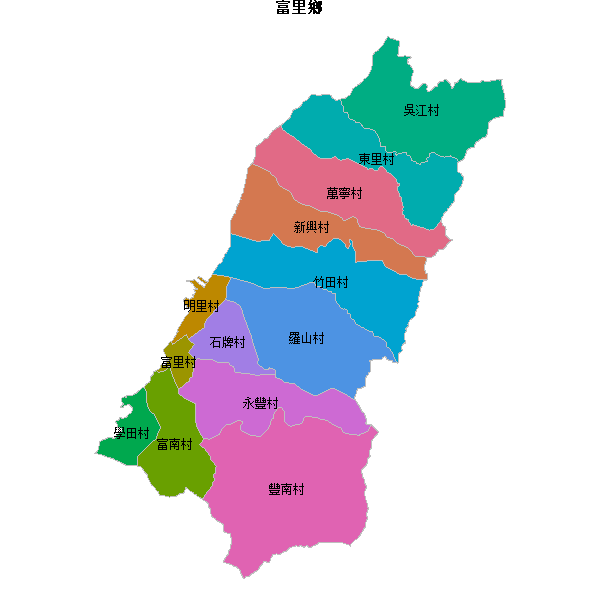富里鄉乡镇地图JSON数据百度坐标系(bd09).json