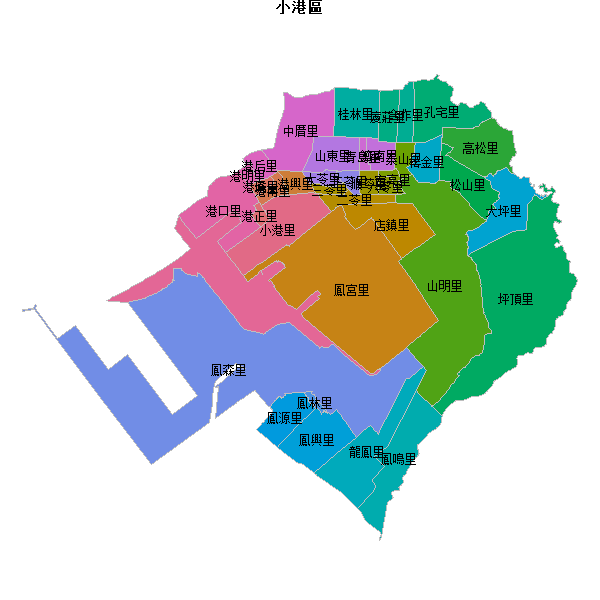 小港區乡镇地图JSON数据百度坐标系(bd09).json