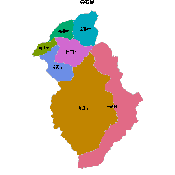 尖石鄉乡镇地图JSON数据百度坐标系(bd09).json