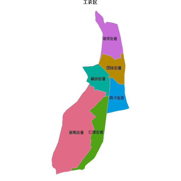 工农区乡镇地图shp数据百度坐标系(bd09).shp