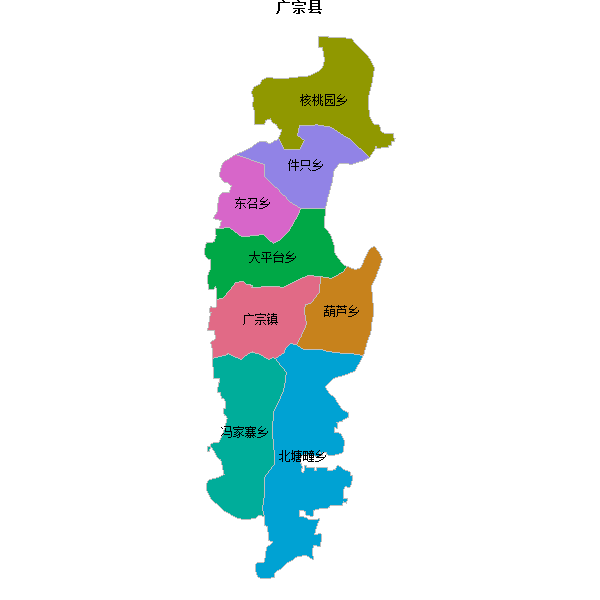 广宗县乡镇地图JSON数据百度坐标系(bd09).json