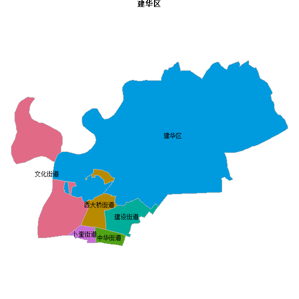 建华区乡镇地图shp数据百度坐标系(bd09).shp