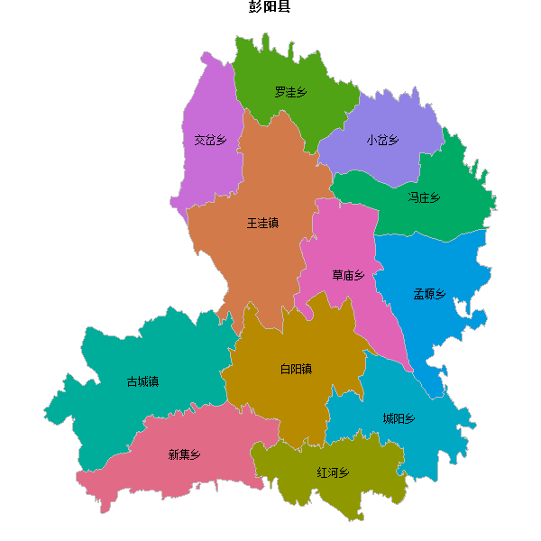 彭阳县乡镇地图JSON数据火星坐标系(gcj02).json