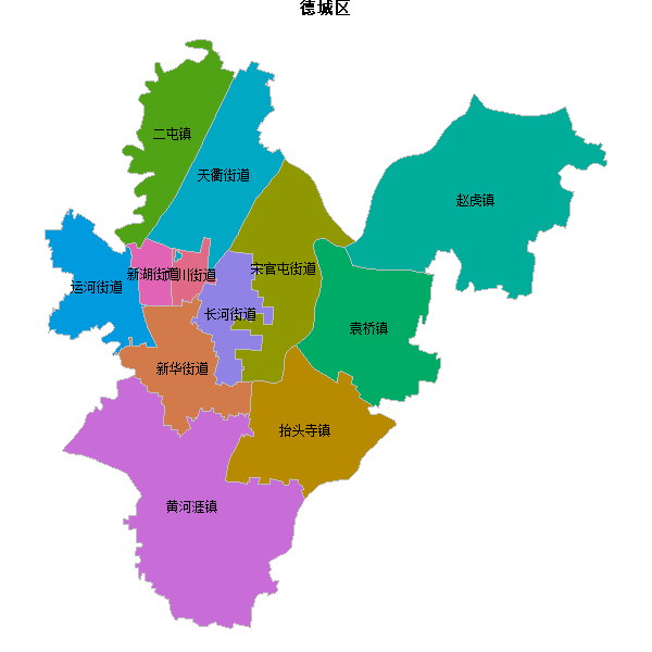 德城区乡镇地图JSON数据火星坐标系(gcj02).json
