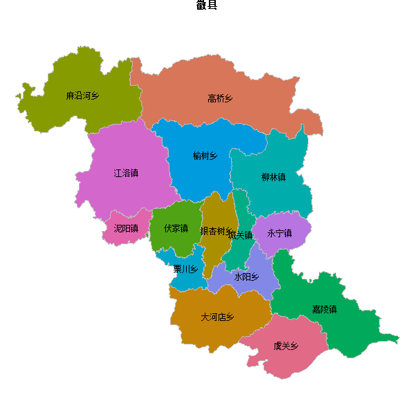 徽县乡镇地图JSON数据百度坐标系(bd09).json