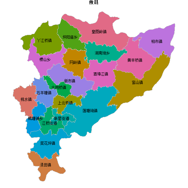 攸县乡镇地图JSON数据火星坐标系(gcj02).json
