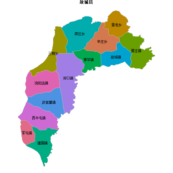 故城县乡镇地图JSON数据火星坐标系(gcj02).json