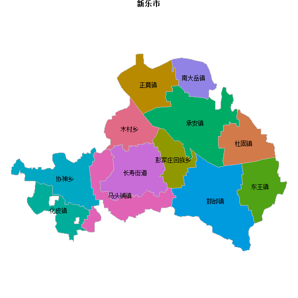 新乐市乡镇地图JSON数据火星坐标系(gcj02).json
