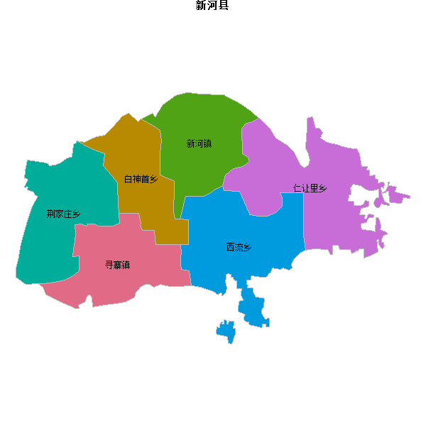 新河县乡镇地图JSON数据百度坐标系(bd09).json