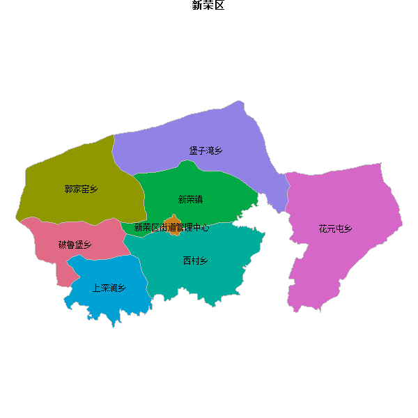 新荣区乡镇地图JSON数据百度坐标系(bd09).json