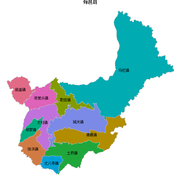旬邑县乡镇地图JSON数据火星坐标系(gcj02).json